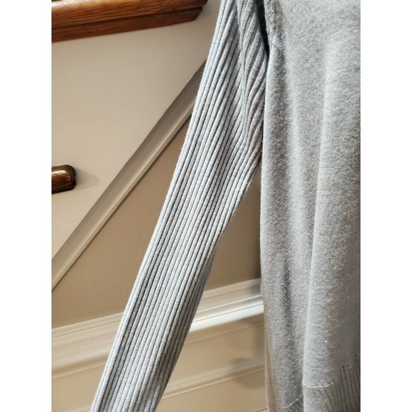 To the Max Women's Gray 100% Acrylic Long Sleeve Open Front Cardigan Sweater XL - Picture 5 of 10